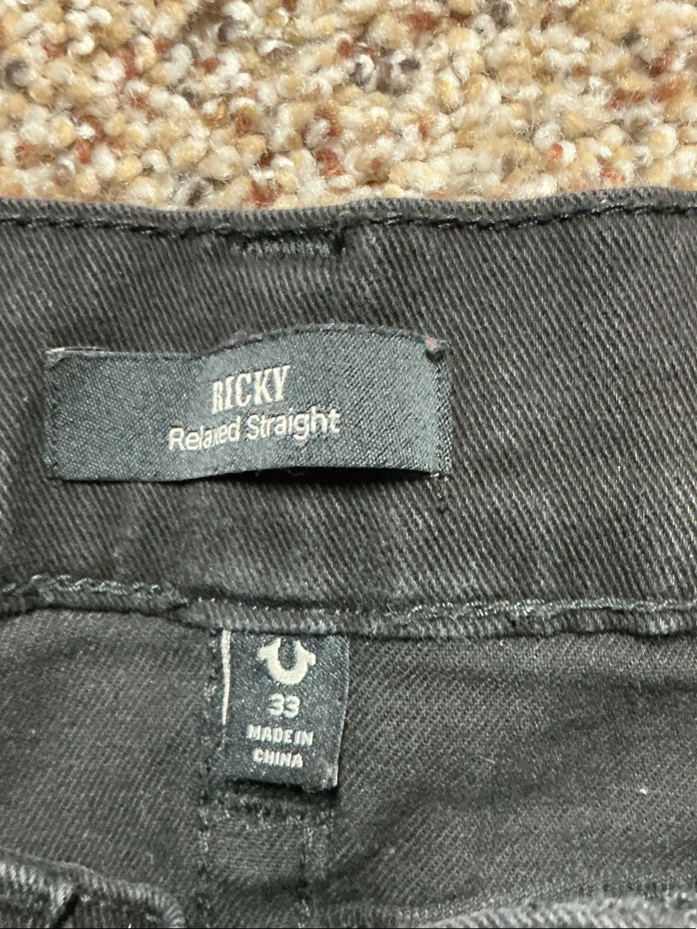 True Religion Women's Black Skinny Jeans with Signature Pocket Stitching